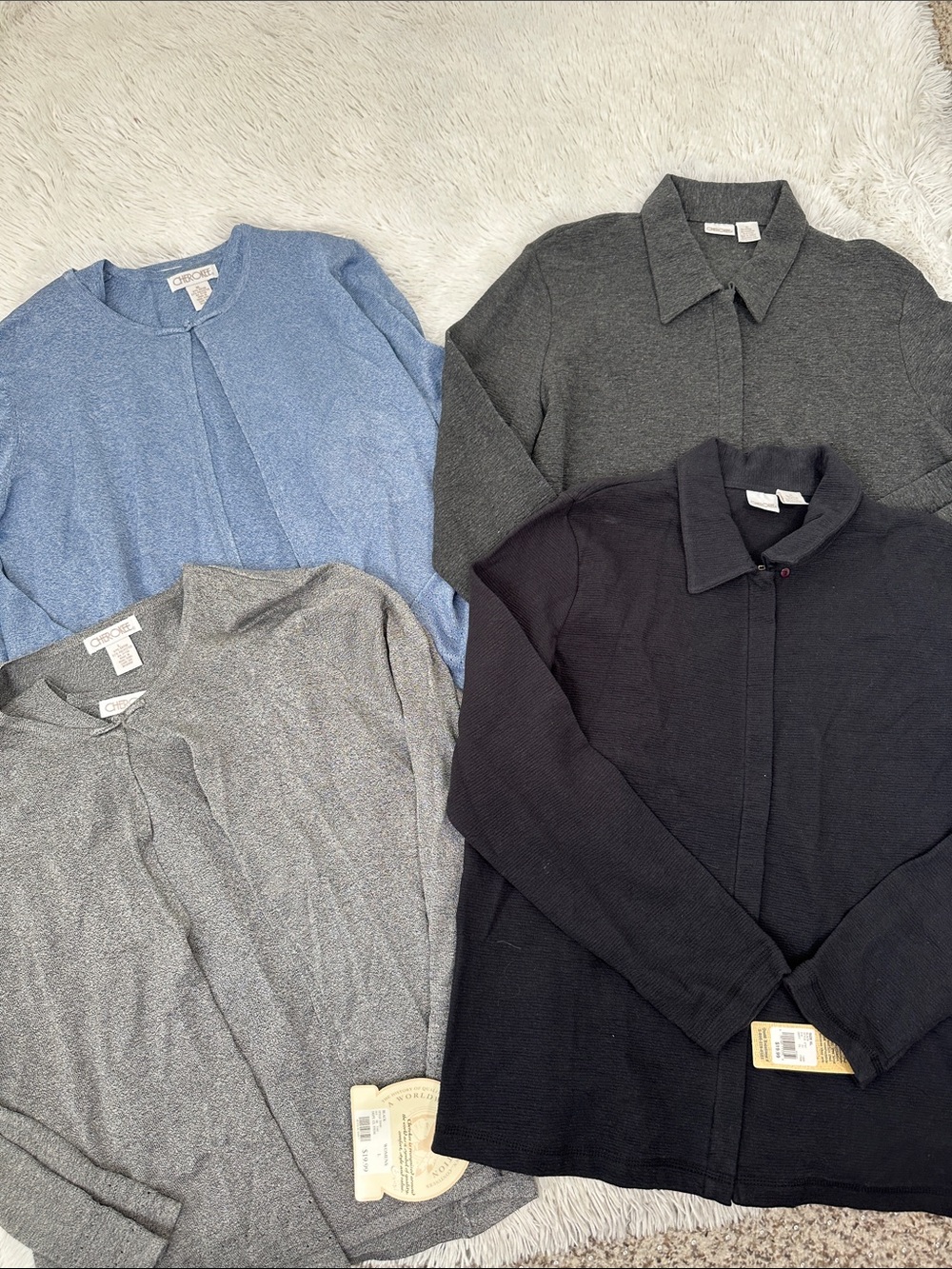 🥕 Bundle of 4 NWT Cherokee Cardigan/Jackets L/XL